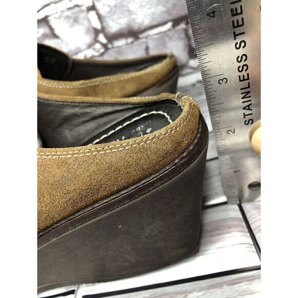 Donald J Pliner Sport Hush Brown Leather Shimmer Clogs Shoes Women Sz 7.5N US/38 - Picture 10 of 16